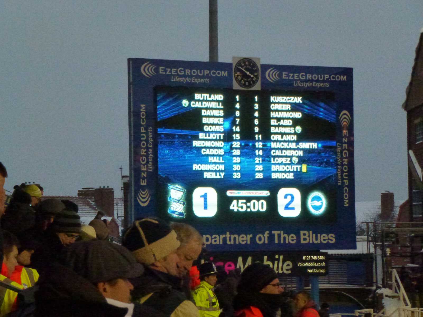 Birmingham City Game 19 January 2013