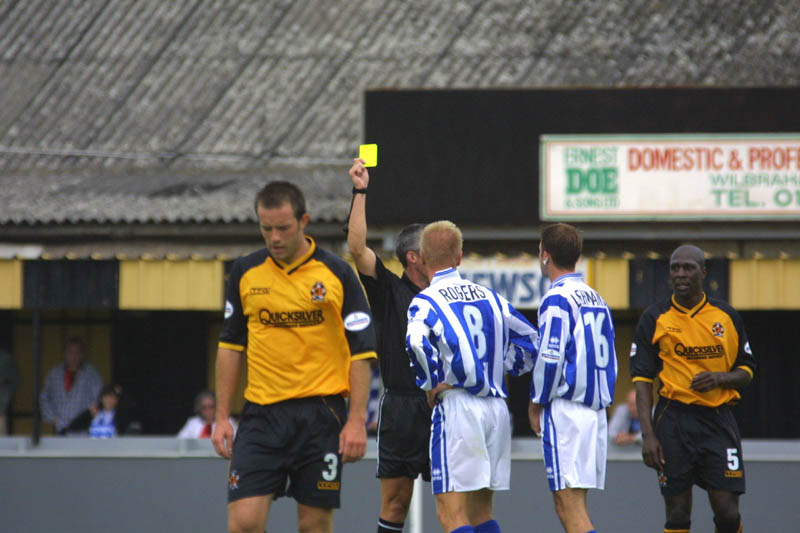 Rogers sees yellow, Cambridge Game 11 August 2001