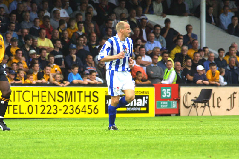 Simon Morgan portrait, Cambridge Game 11 August 2001