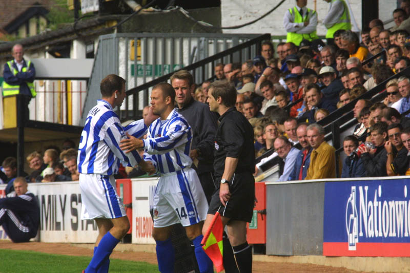 Lehman substituted by Steele, Cambridge Game 11 August 2001