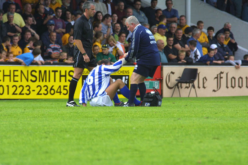 Lehmann offered a hand by Malcom Stuart, Cambridge Game 11 August 2001