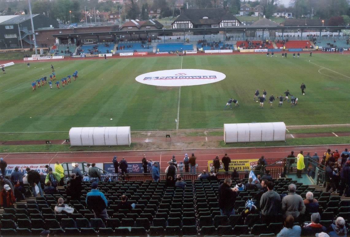 flag on pitch before chesterfield game 01 may 2001