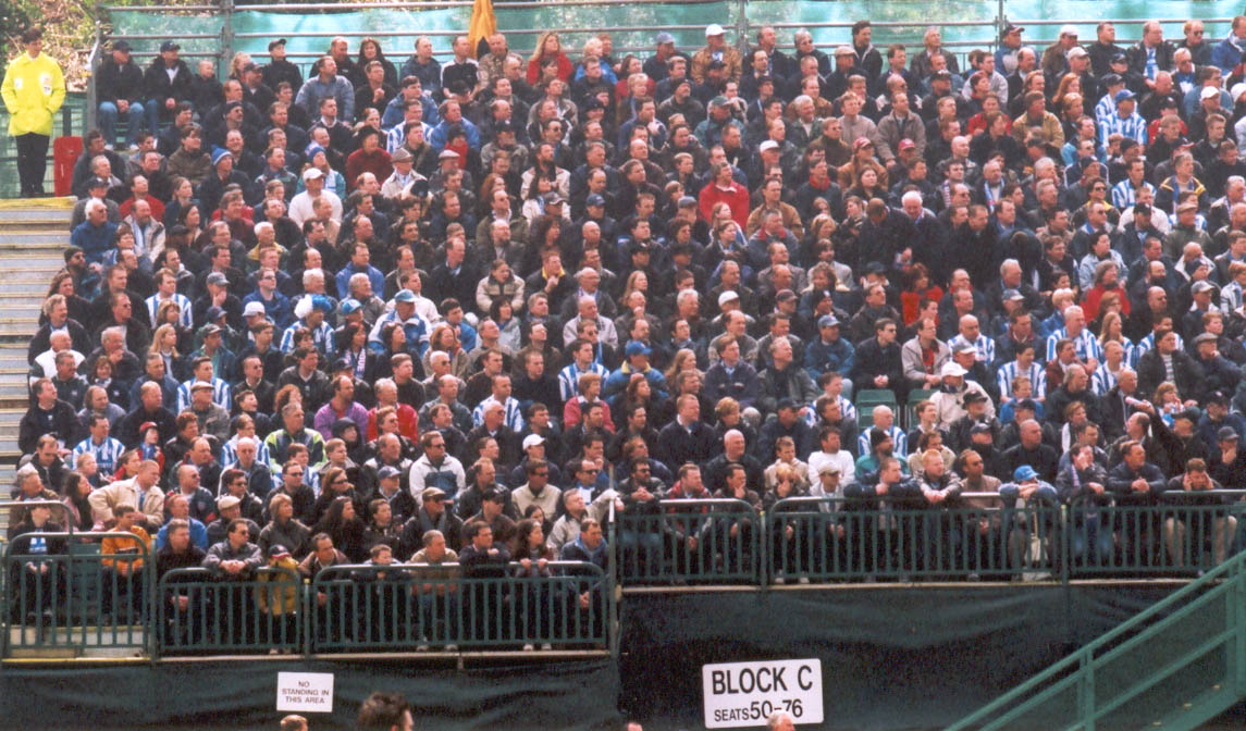 Crowd Darlington game game 16 April 2001