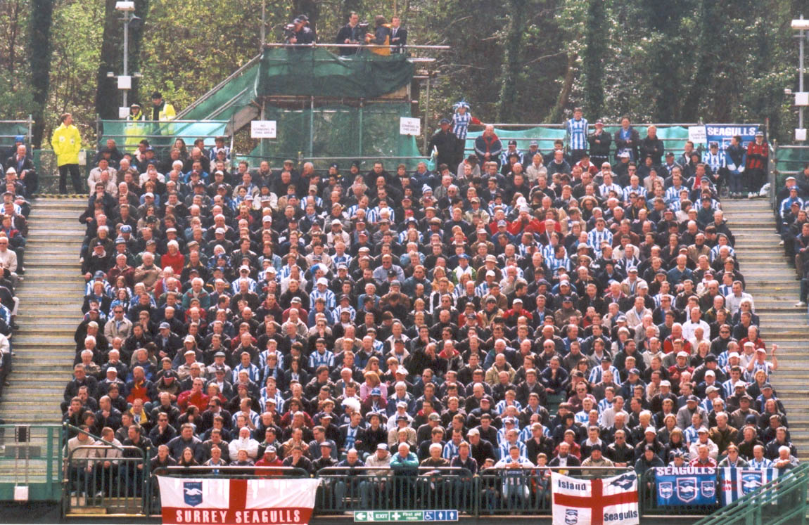 Crowd Darlington game game 16 April 2001