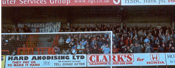 Crowd, Kidderminster game 13 January 2001