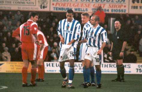 Zamora Oatway Rodgers, Kidderminster game 13 January 2001