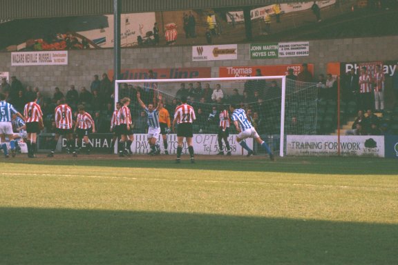 On the attack Goal, Lincoln city game 18 March 2000