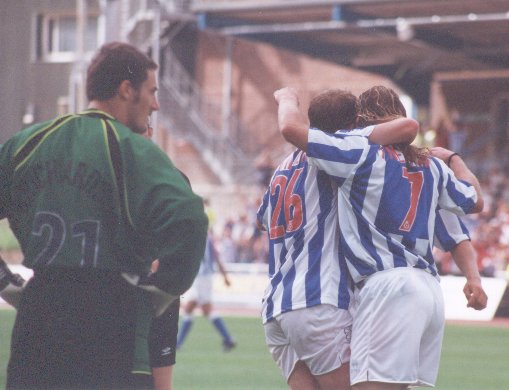The Boys are Back in Town,  Chris Wilder, Darren Freeman, Mansfield Game 07 August 1999