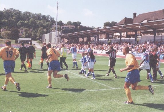 The Boys are Back in Town, Taking to the pitch Mansfield Game 07 August 1999