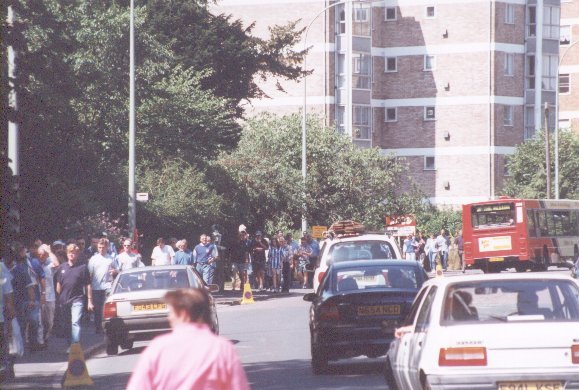 On the way to the match, Mansfield Game 07 August 1999