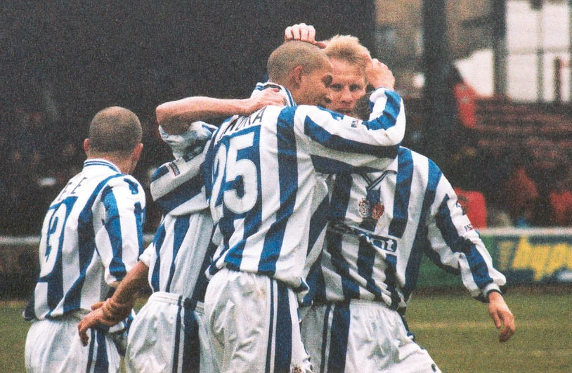 Somewhere in there is Paul Brooker, Leyton Orient game 03 march 2001
