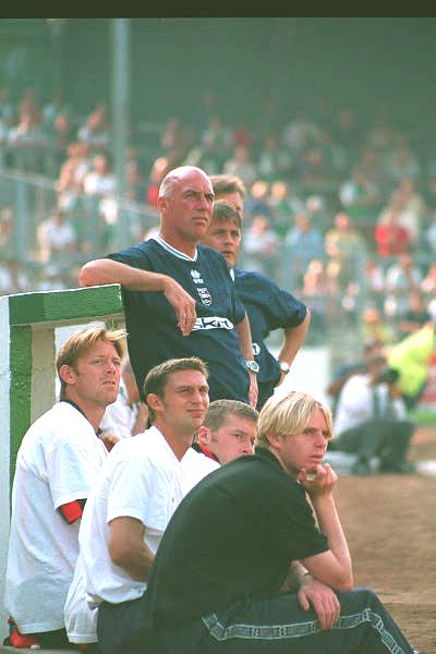 Alan Cork The bench and the subs, Plymouth Argyle game 05 September 1999