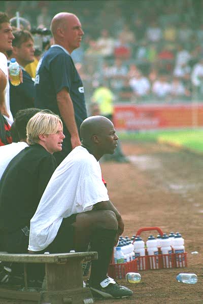 The bench, Plymouth Argyle game 05 September 1999
