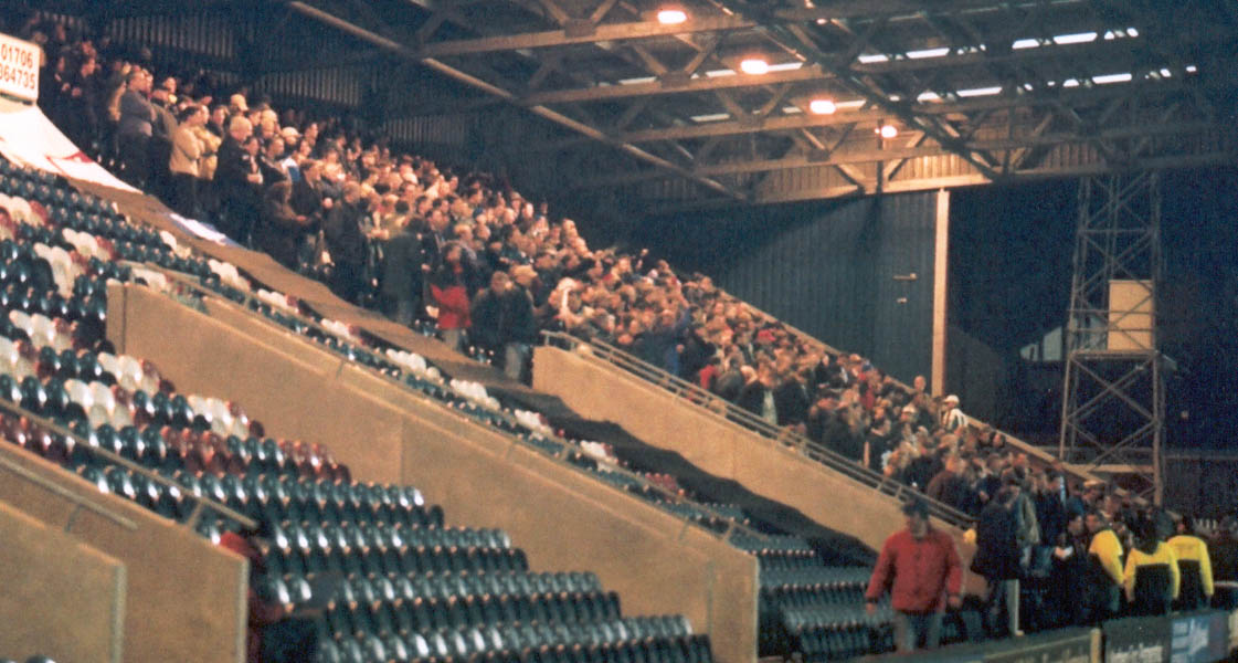 The Away crowd Rochdale game 03 April 2001