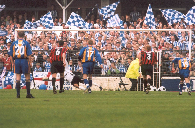 Oops they Score  Shrewsbury game 05 may 2001