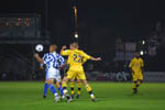 Bobby Zamora chests the ball under pressure