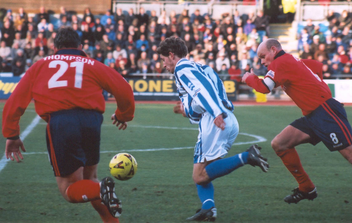Brooker bursts through, the York game 24 February 2001